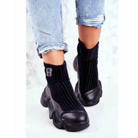 Dámské vysoké sportovní boty Big Star černé GG274607 černá 2