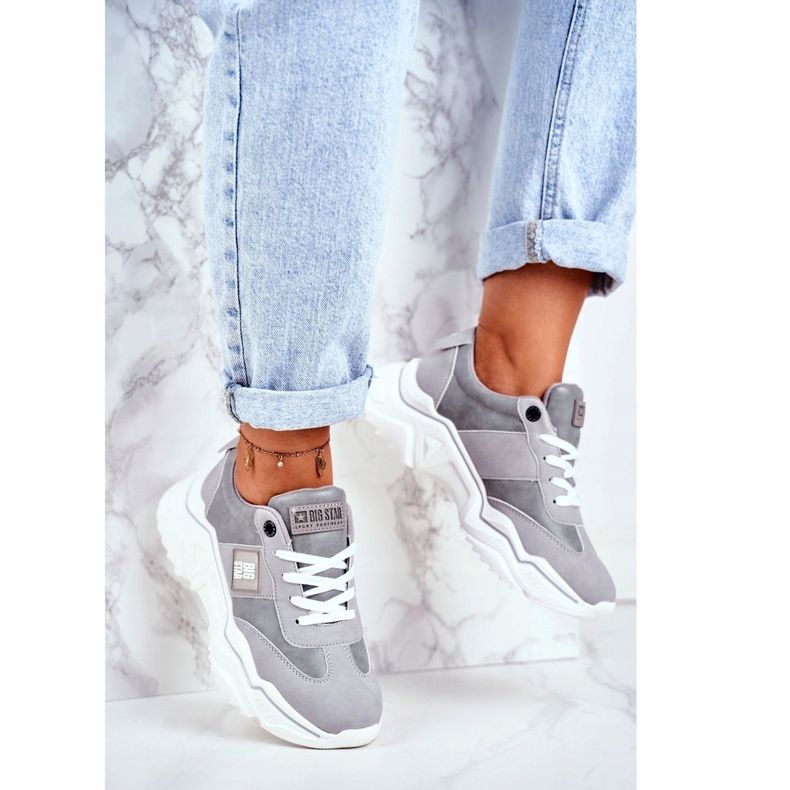 Dámská sportovní obuv Big Star Grey GG274211 šedá 1