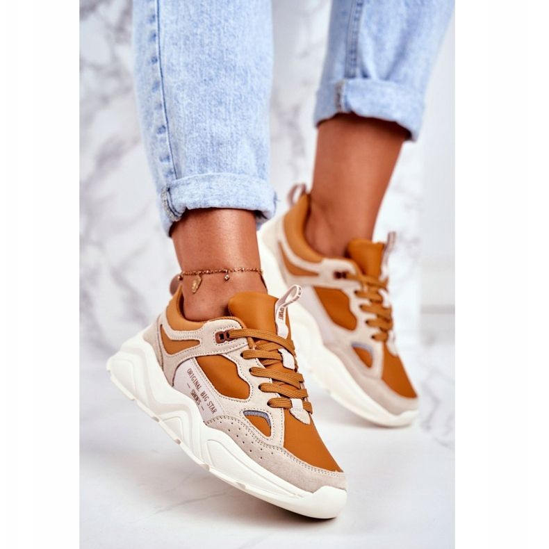 Dámské tenisky Big Star Béžová GG274653 béžový 1