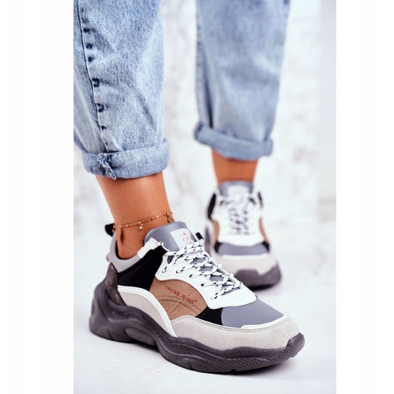 Dámské sportovní boty Cross Jeans šedé GG2R4037 šedá 1