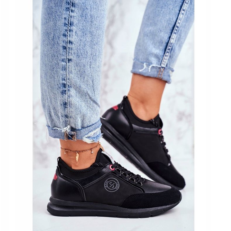 Dámské sportovní boty Tenisky Cross Jeans černé GG2R4046C černý 2