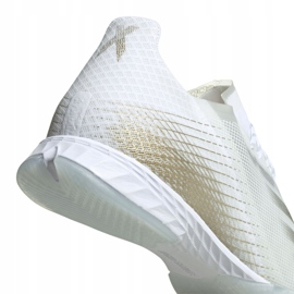 Kopačky Adidas X Ghosted.1 In M EG8171 černá, bílá, zlatá bílý 2