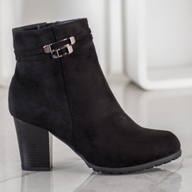 Goodin Černé boty s ozdobným páskem černá 2