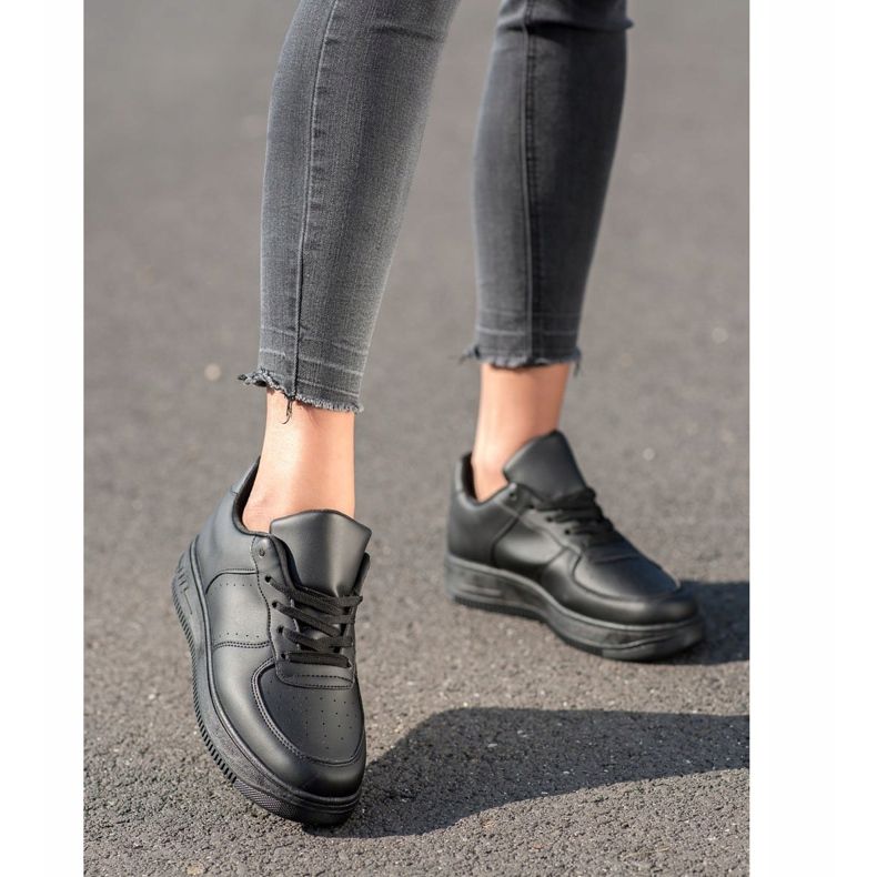 SHELOVET Tenisky Na Platformě černá 1