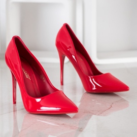 Queentina Lakované červené špendlíky červený 1