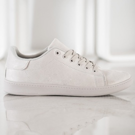 SHELOVET Šedé semišové tenisky šedá 1