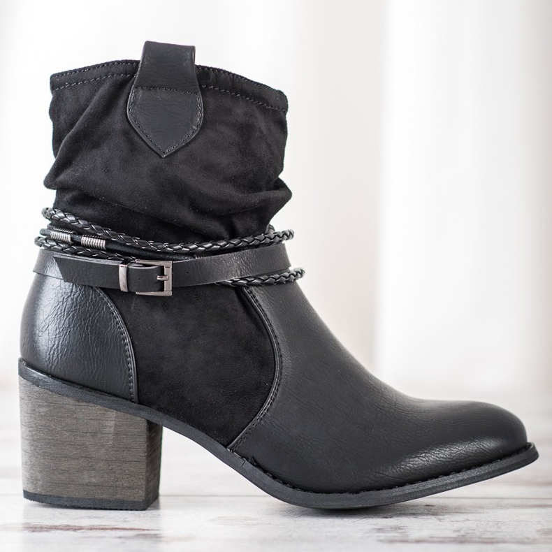 Goodin Kovbojky s ozdobnými pruhy černá 2