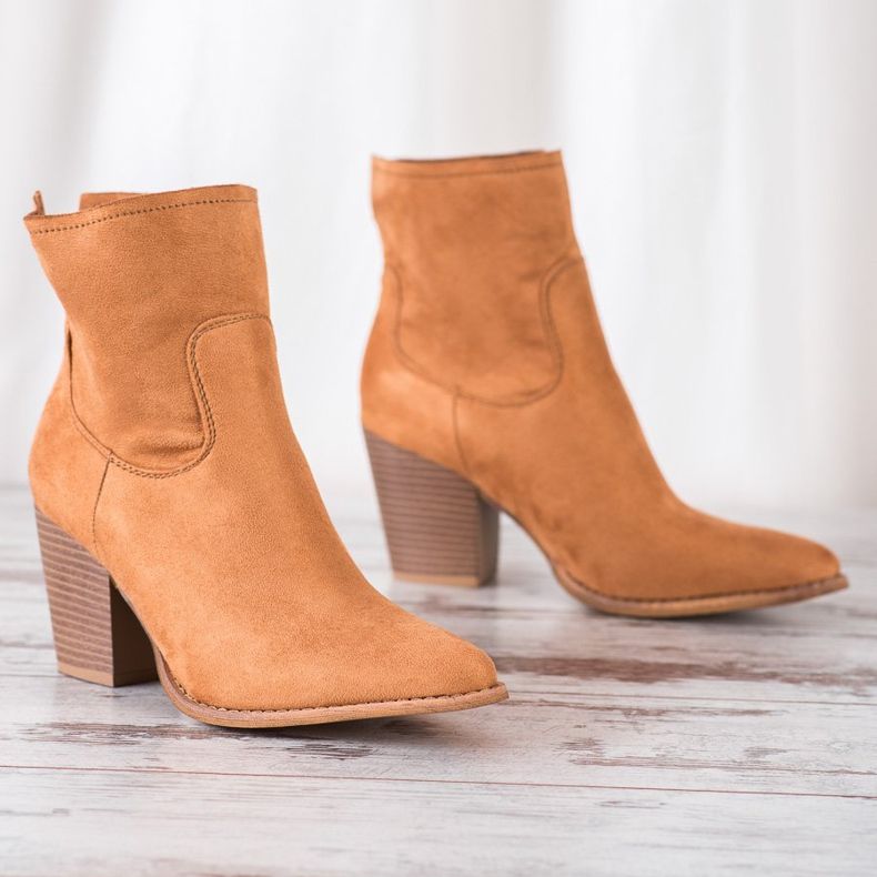 Erynn Vysoké kovbojské boty hnědý 1