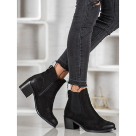 Goodin Pohodlné kozačky černý 1