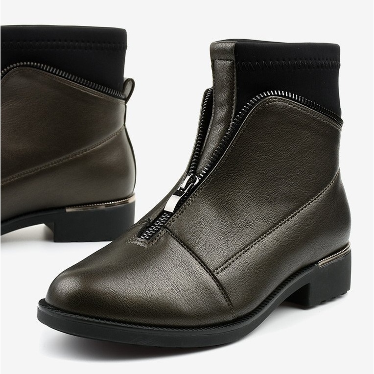 Dámské hnědé boty s písmeny Tyrell hnědý 1 Dámské hnědé boty s písmeny Tyrell hnědý 1