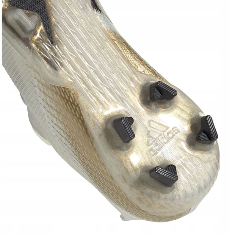 Kopačky Adidas X Ghosted.1 Fg Jr EG8181 černá, bílá, zlatá bílý 1