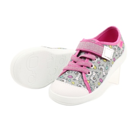 Dětská obuv Befado 251X158 růžový šedá 4