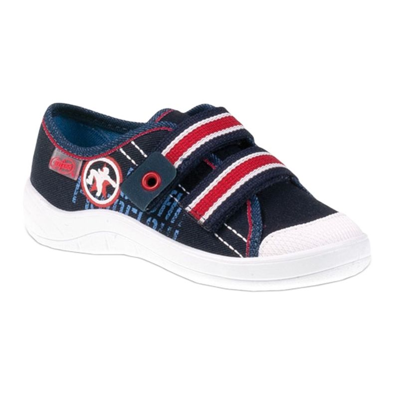 Chlapecké pantofle Befado 672x058 bílý červené námořnická modrá 1