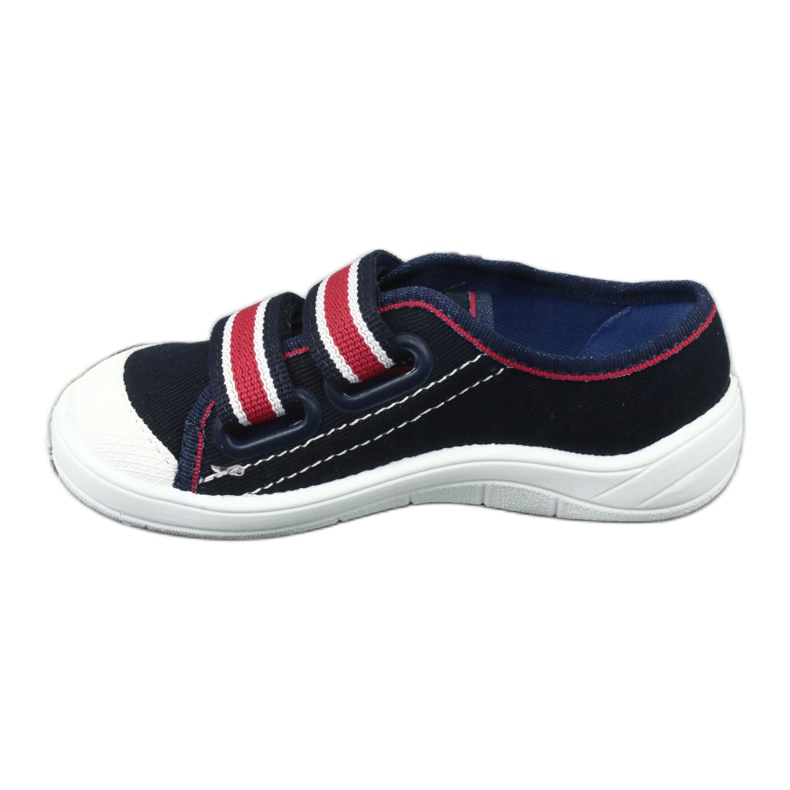 Chlapecké pantofle Befado 672x058 bílý červené námořnická modrá 3