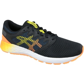 Běžecké boty Asics RoadHawk Ff 2 M 1011A136-005 černý námořnická modř pomerančový žluť 4