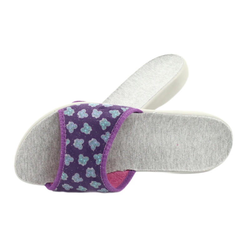 Dámské boty Befado pu 300D042 fialový modrý šedá 5