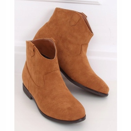 Ploché kovbojské boty velbloud TX-1876 Camel hnědý žluť 1