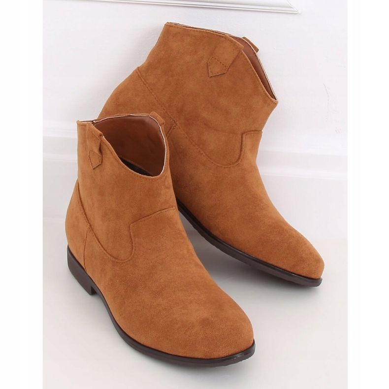 Ploché kovbojské boty velbloud TX-1876 Camel hnědý žluť 1