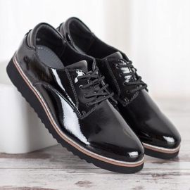 Kožené boty VINCEZA černý 1