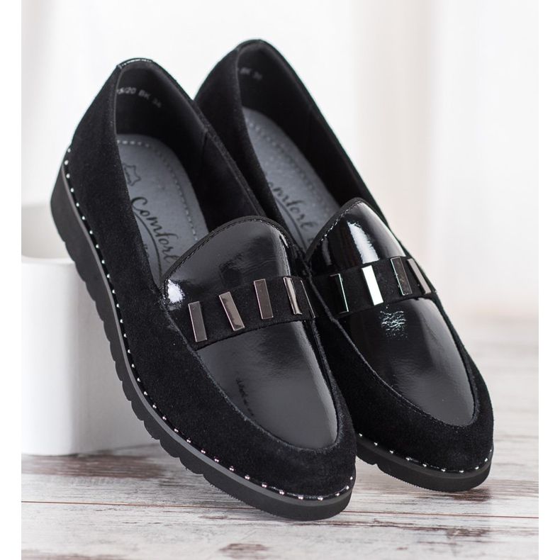 Filippo Módní kožené boty černá 1