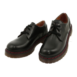 Černé kožené boty Lee Cooper LCJPL-20-01-021 černý 2