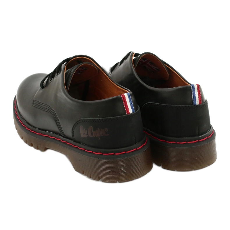 Černé kožené boty Lee Cooper LCJPL-20-01-021 černý 5