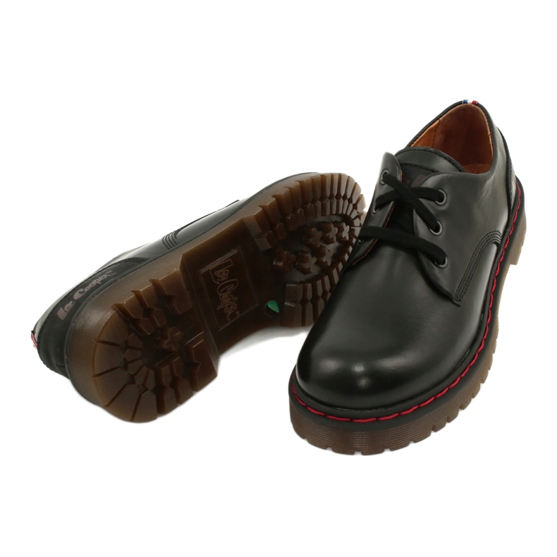 Černé kožené boty Lee Cooper LCJPL-20-01-021 černá 3