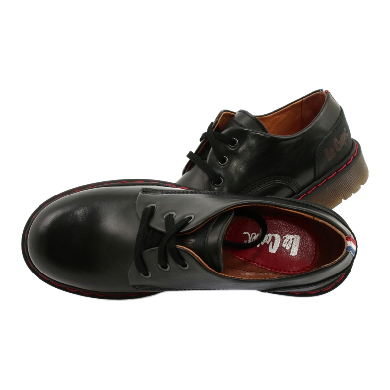 Černé kožené boty Lee Cooper LCJPL-20-01-021 černý 4