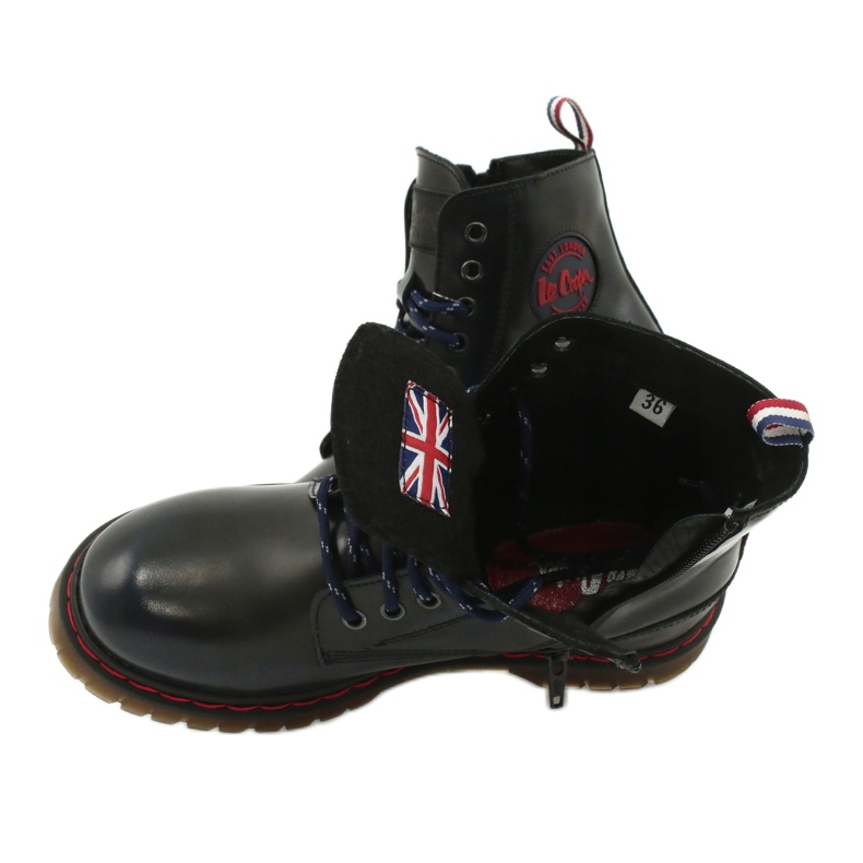 Lee Cooper Boty LCJPL-20-01-014 Navy černý námořnická modř 5
