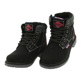 Dětské lovnice svázané na černém zipu Lee Cooper černá 2