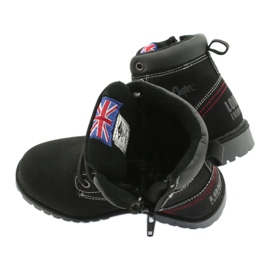 Dětské lovnice svázané na černém zipu Lee Cooper černý 4