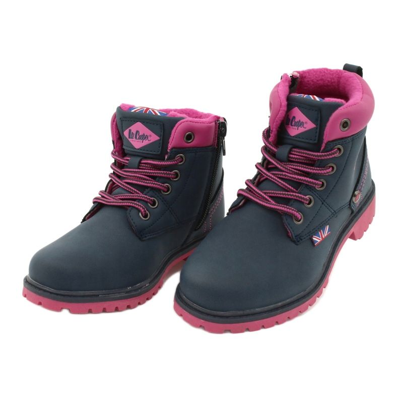 Lee Cooper Trappers dětské na tmavě modrém jezdecku modrý 2