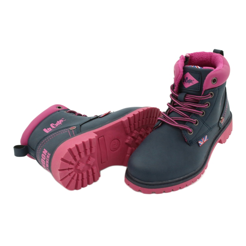 Lee Cooper Trappers dětské na tmavě modrém jezdecku modrý 3