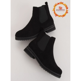 Černé dámské boty Chelsea černé F-3799 Black černý 1