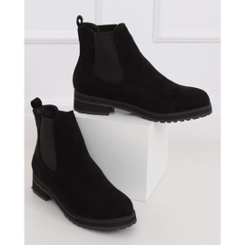 Černé dámské boty Chelsea černé F-3799 Black černý 2