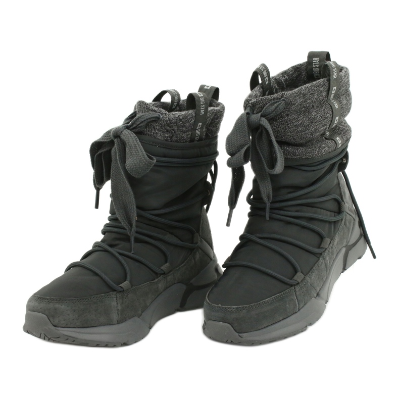 Big Star Sportovní sněhové boty na kožešině šedá 2