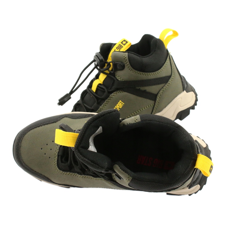 Big Star Vysoká dětská sportovní bota Green/Khaki GG374047 zelená 4