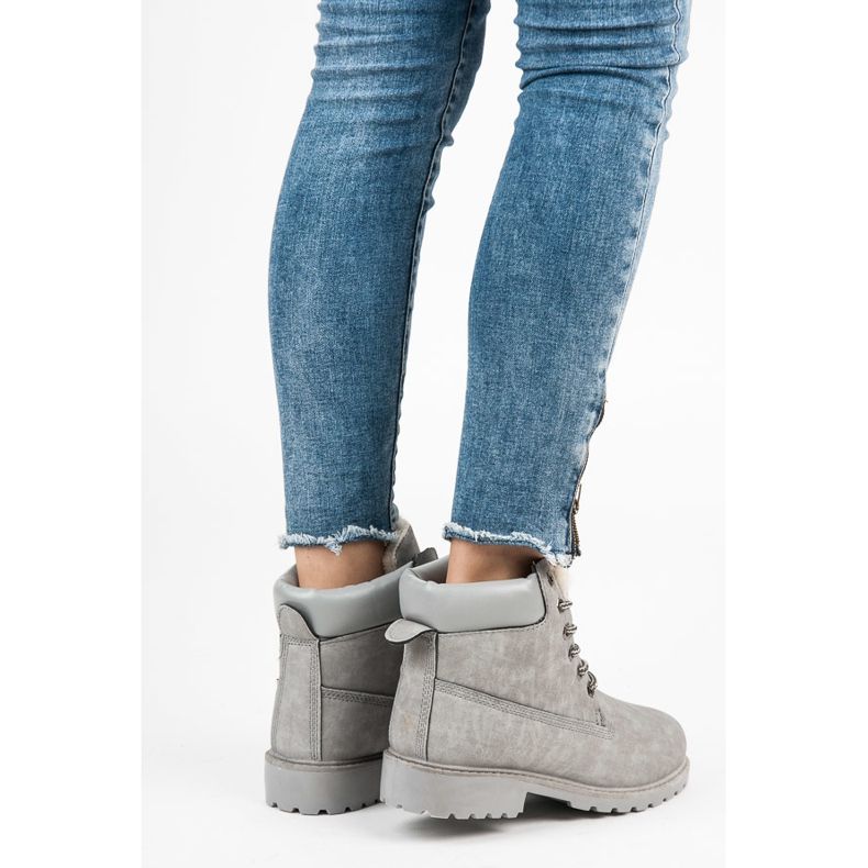 Seastar Tmavě šedé vázané trapery šedá 1