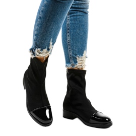 NC780 černé ploché nazouvací boty černá 1 NC780 černé ploché nazouvací boty černá 1