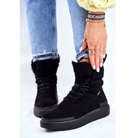 Dámské sněhové boty Big Star Black GG274990 černá 2