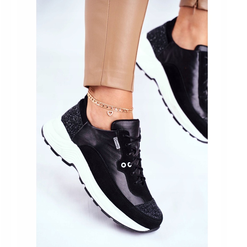 Dámské sportovní boty Tenisky Maciejka Leather 04845-01 černý 2