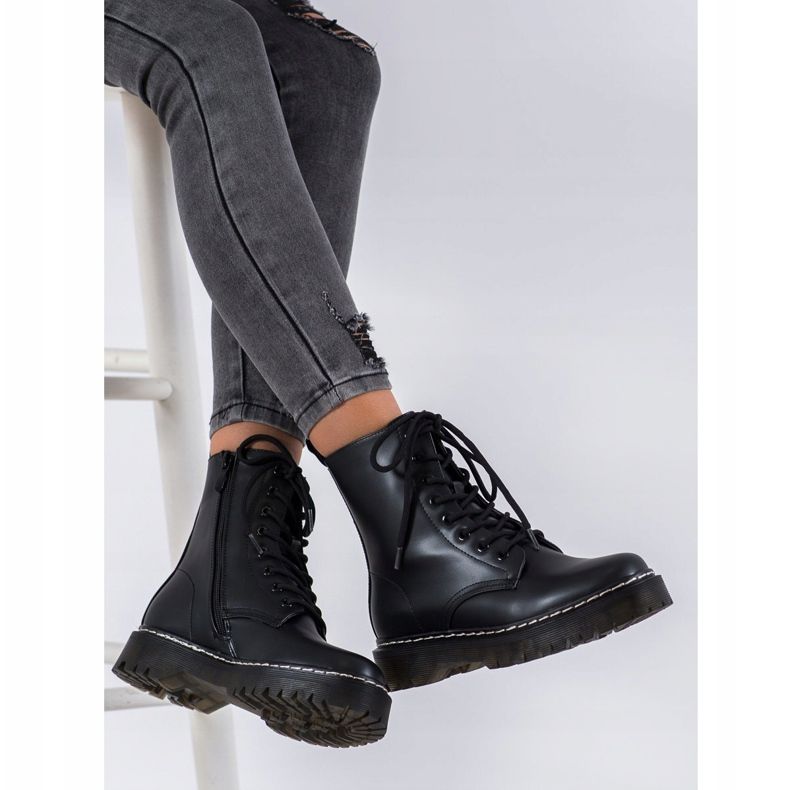 SHELOVET Boty Na Jezdci černá 2