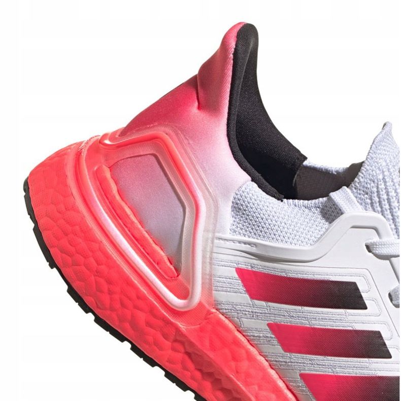 Běžecké boty adidas UltraBoost 20 M EG5177 bílý červený 1