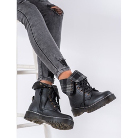 Weide Pracovníci s srolovací botou černý 1