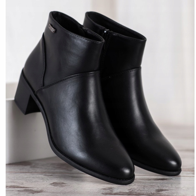 Sergio Leone Klasické černé boty černá 2