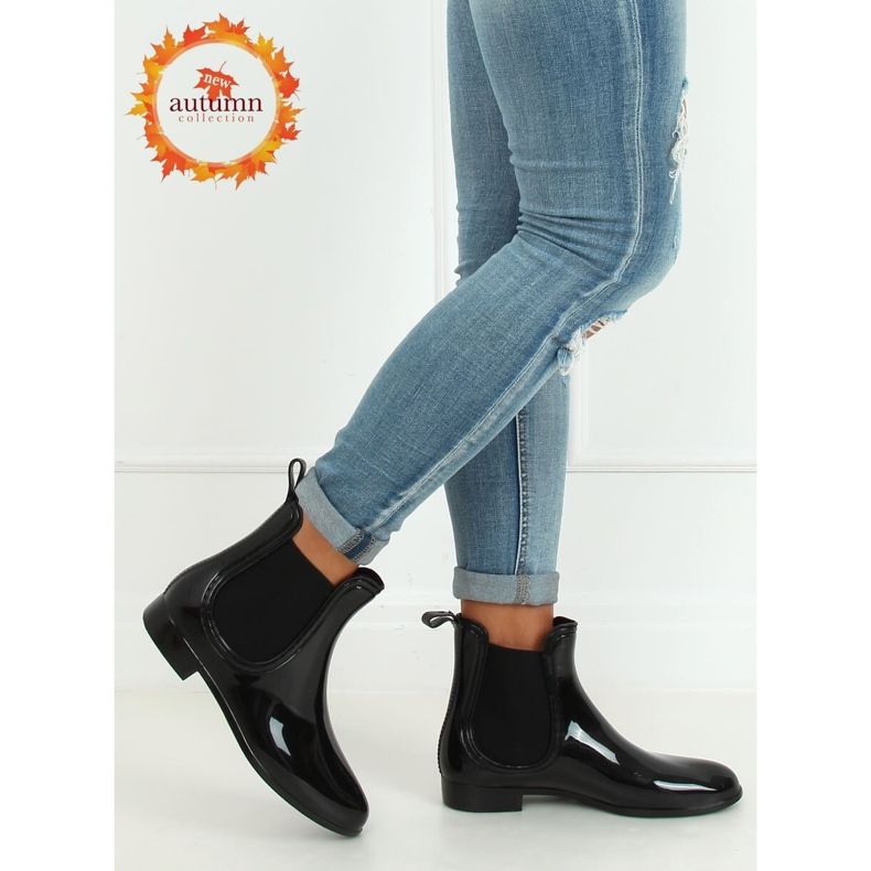 Černé dámské boty Jodhpur DC01P Black černý 1