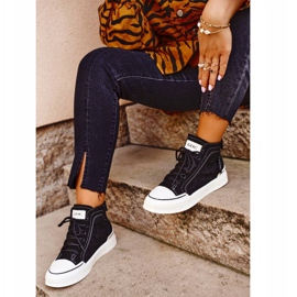 Dámské sportovní kožené boty GOE černé GG2N3062 černá 1