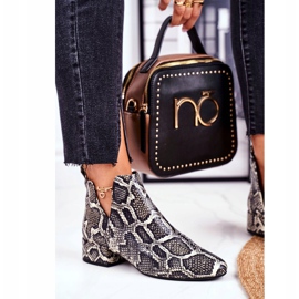 PV3 Dámské boty s výřezy, kožené Visconi 2625804 šedá 2