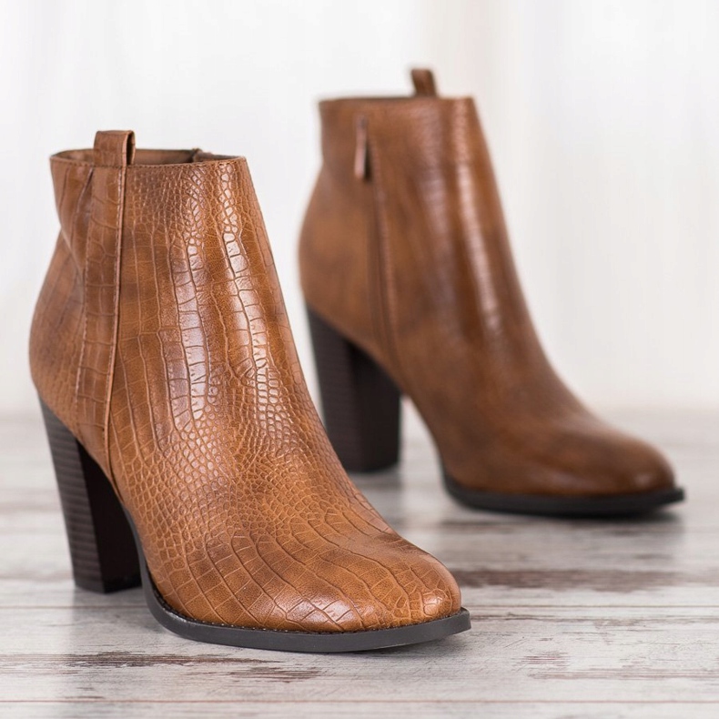 Seastar Boty z ekokůže hnědý 2