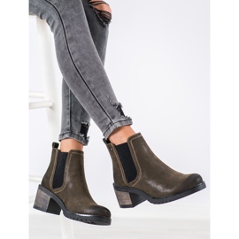 Sergio Leone Stylové boty Chelsea zelená 1